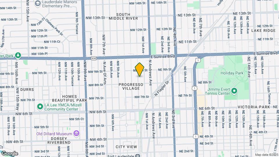 820 NW 2nd Ave Map and Location Details