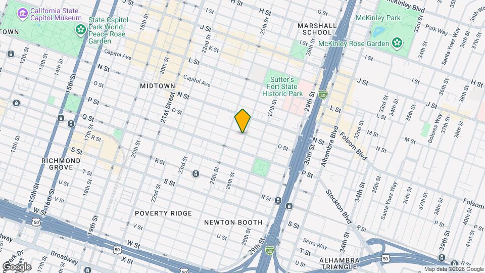 2530 O St Map and Location Details