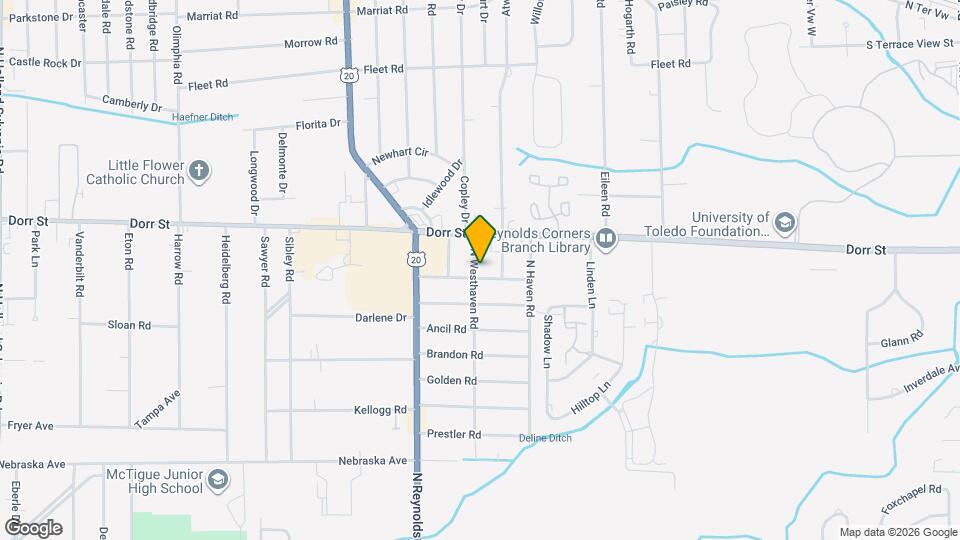 1308 N Westhaven Rd Map and Location Details