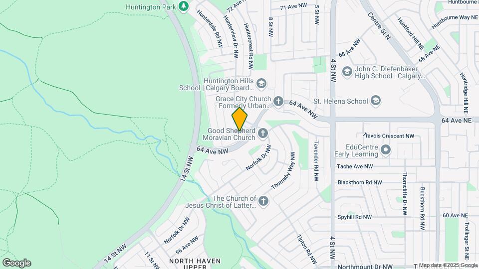 6521 Huntsbay Rd NW Map and Location Details