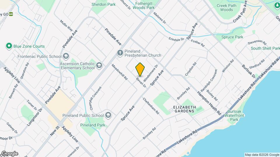 339 Bevan Dr Map and Location Details