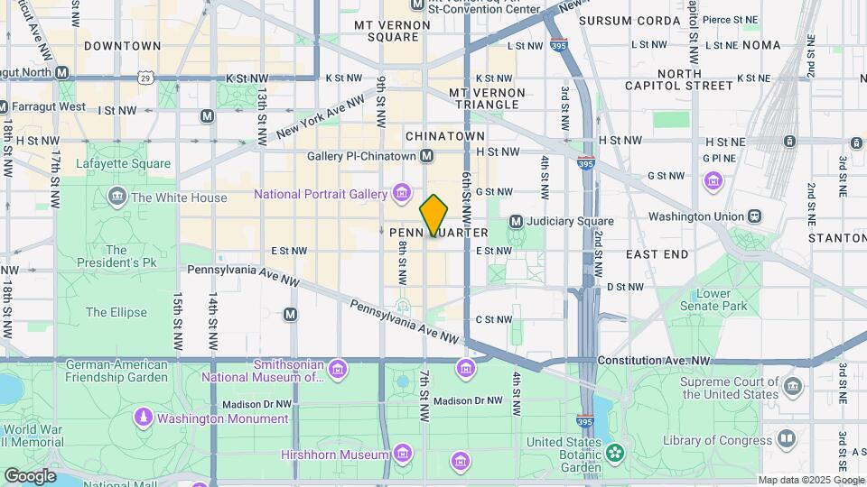 675 E St NW Map and Location Details