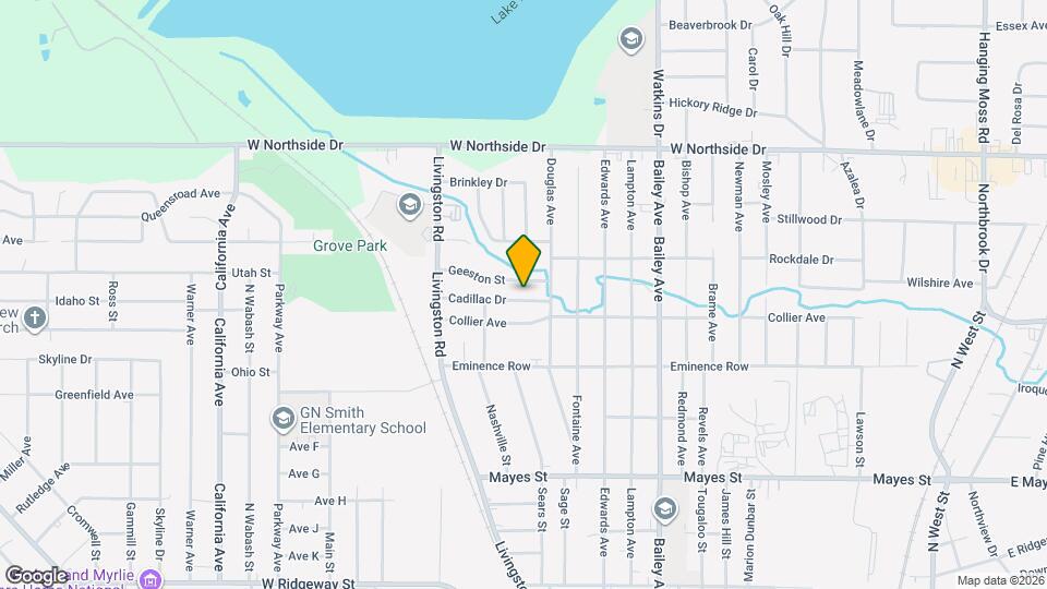 1326 Cadillac Dr Map and Location Details