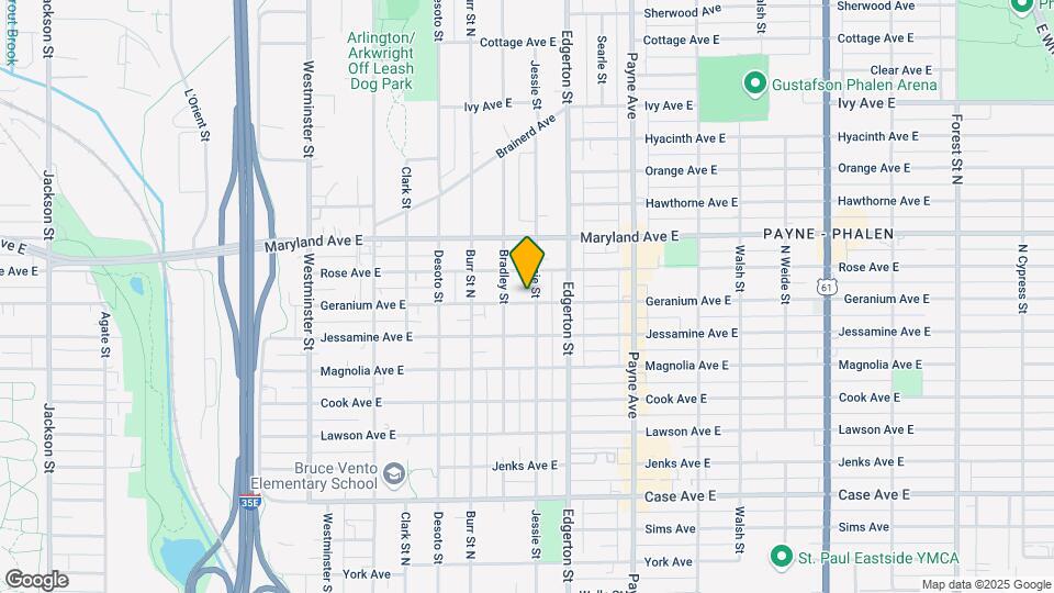 1145 Jessie St Map and Location Details