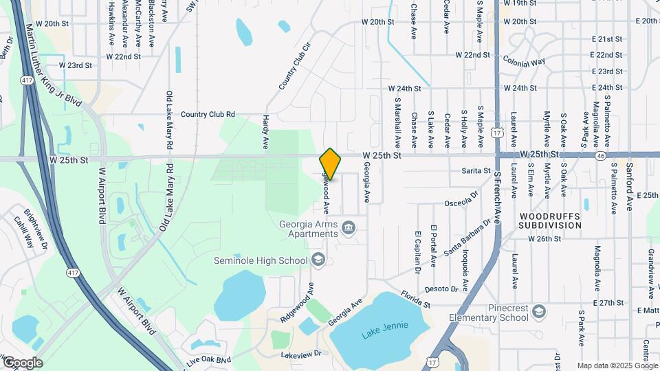 2519 Ridgewood Ave Map and Location Details