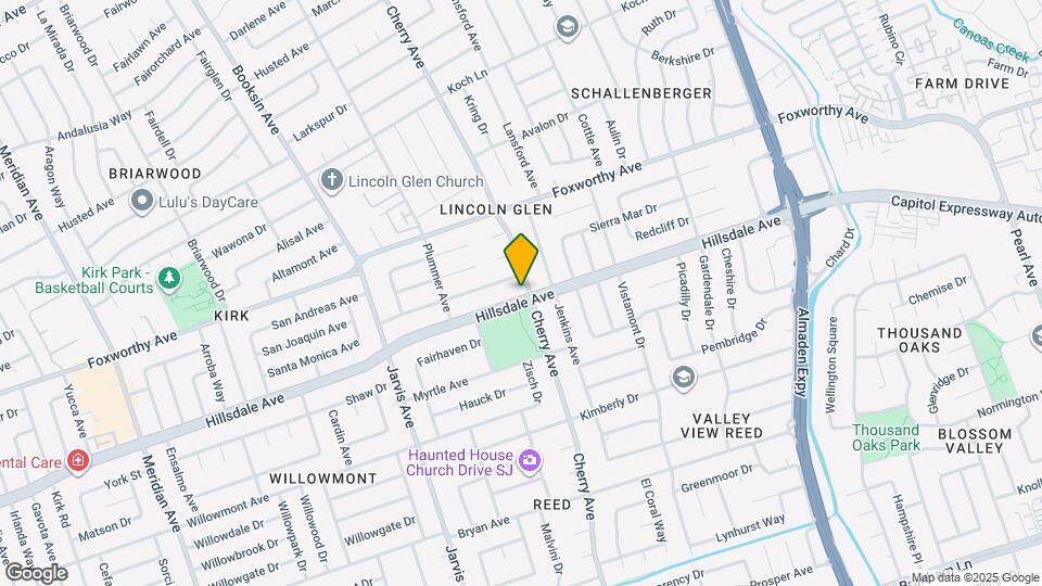 1411 Hillsdale Ave Map and Location Details