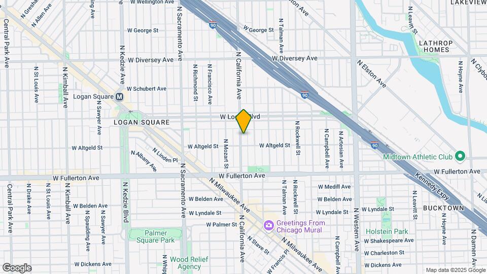 2519 N California Ave Map and Location Details