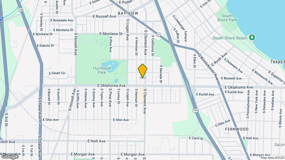 3033 S Clement Ave, Unit UPPER Map and Location Details