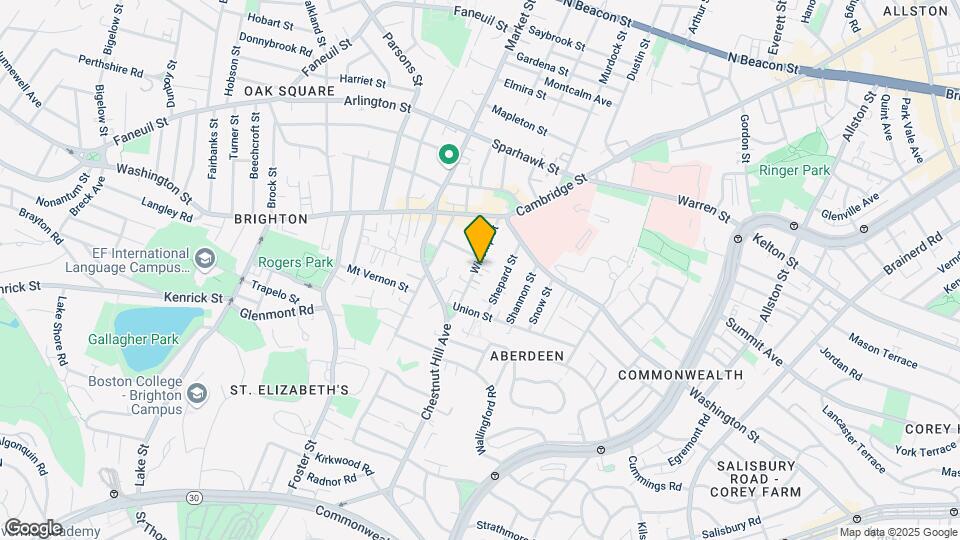 35 Winship St, Unit 1 Map and Location Details