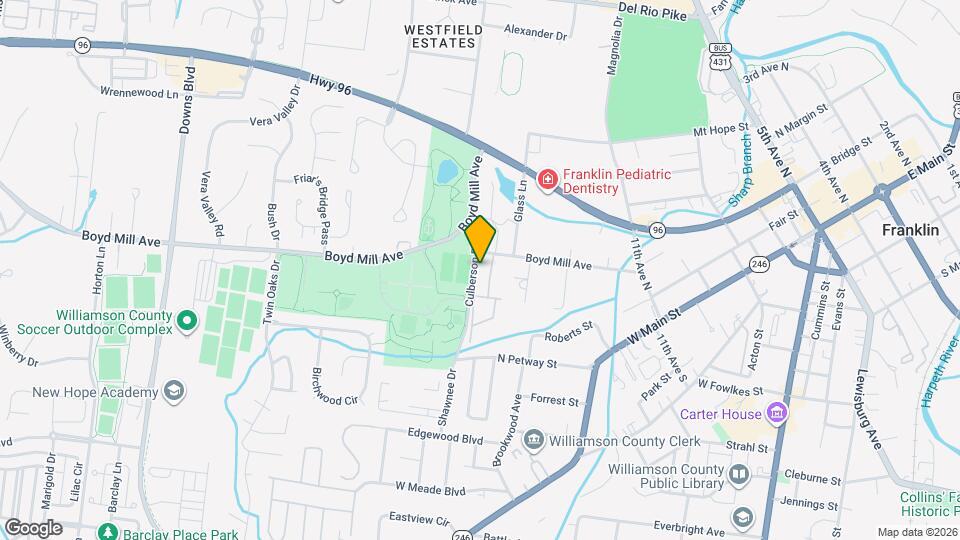 609 Boyd Mill Ave Map and Location Details