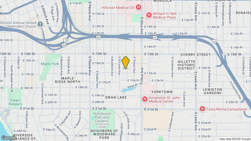 1628 S Trenton Ave Map and Location Details