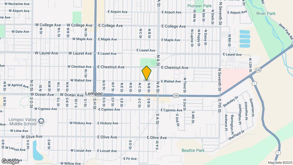 135 N B St Map and Location Details