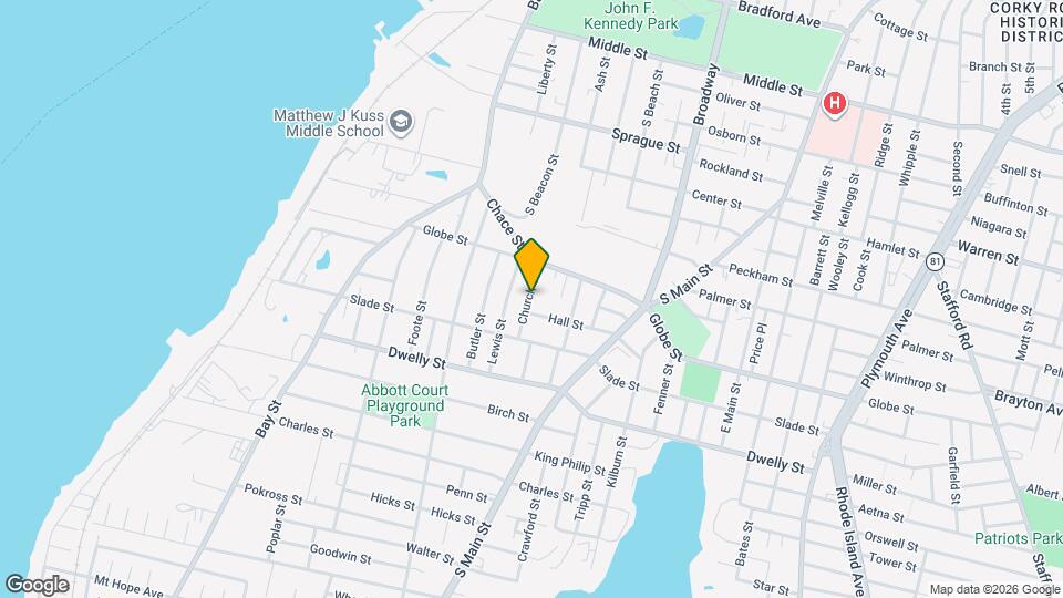 76 Church St, Unit 1 Map and Location Details