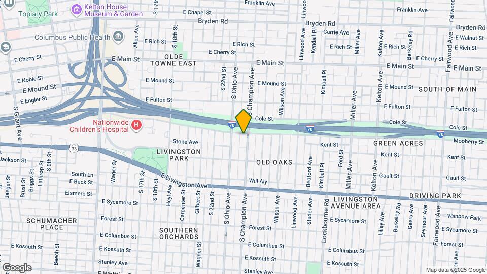 605-607-607 S Champion Ave Map and Location Details