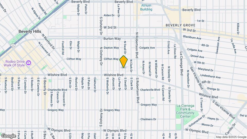 121 N Swall Dr Map and Location Details
