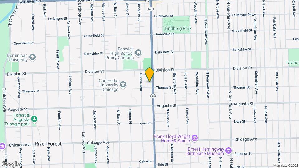 1110 N Harlem Ave Map and Location Details