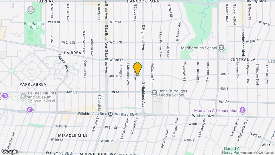 400 S Citrus Ave Map and Location Details