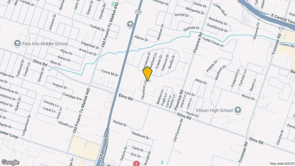 3702 Hereford Ln Map and Location Details