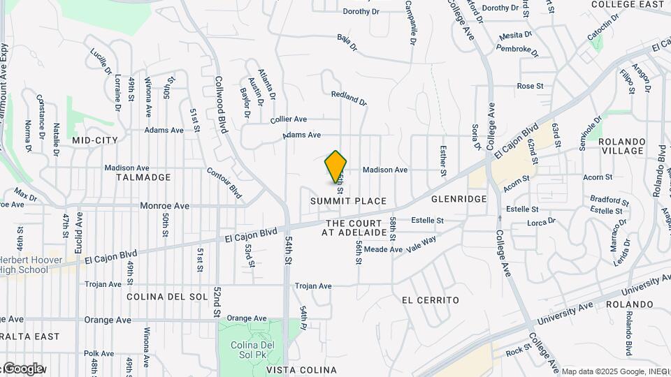 4550 55th St Mapa y Detalles de la Ubicación