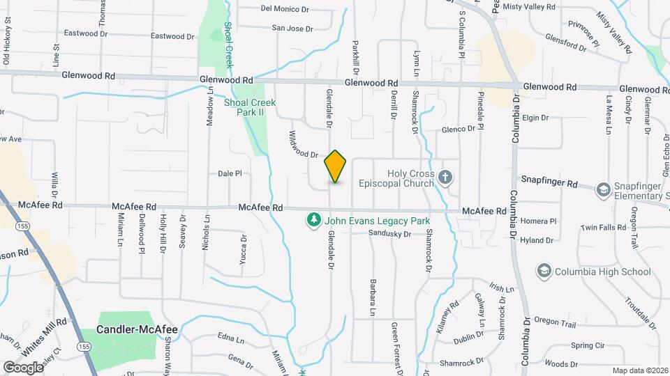 1978 Glendale Dr Map and Location Details