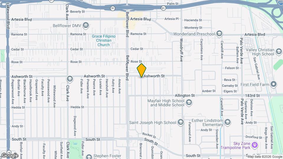 6170 Briercrest Ave Map and Location Details