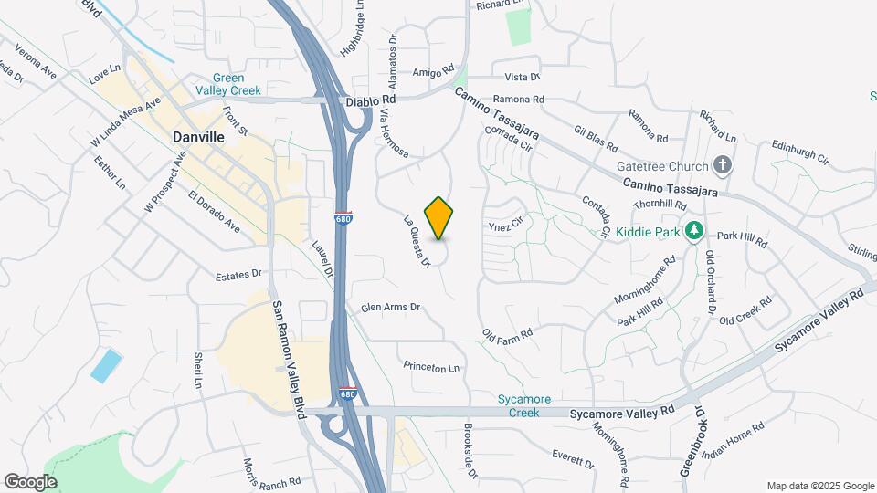 291 La Questa Dr Map and Location Details