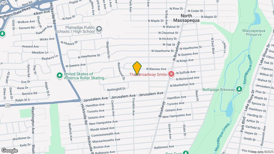 258 N Suffolk Ave Map and Location Details