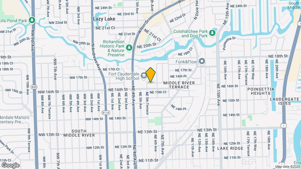 532 NE 16th Ct Map and Location Details