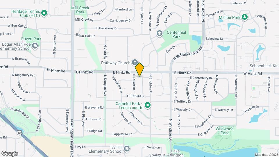 2616 N Dryden Pl Map and Location Details