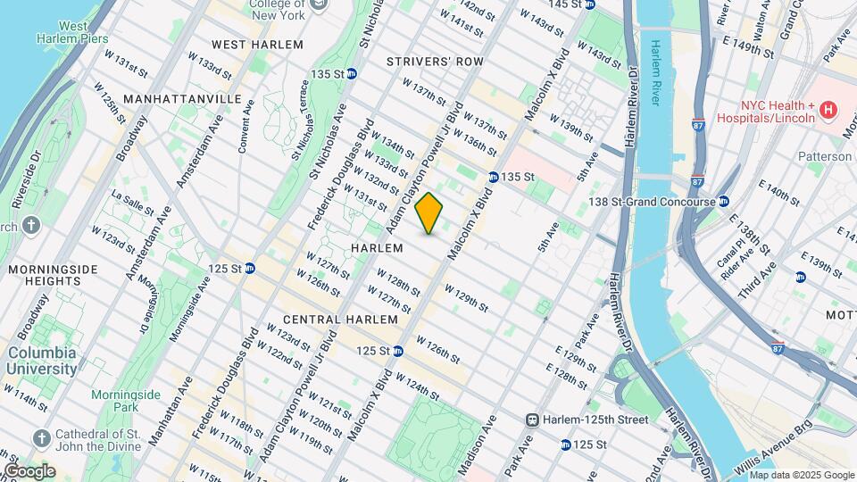 122 W 131st St Map and Location Details