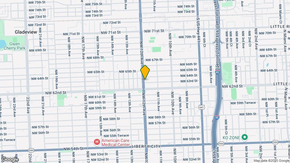 6301 NW 12th Ave Map and Location Details