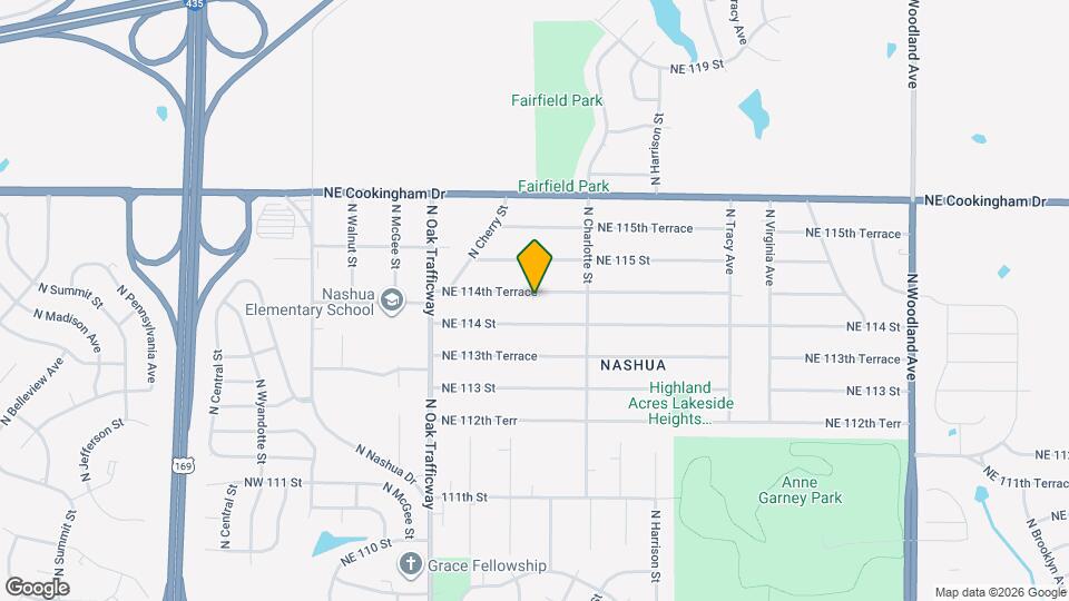 613 NE 114th Terrace Map and Location Details