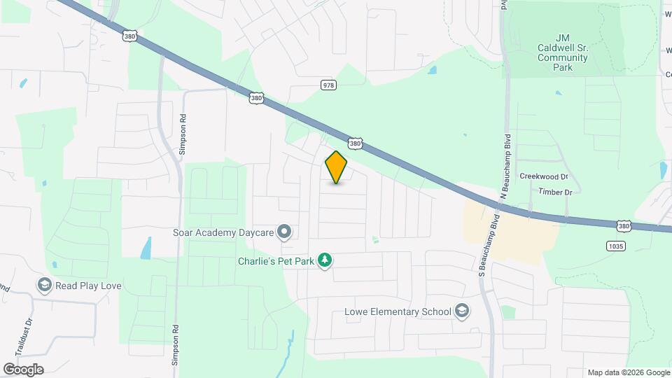 1216 Pine Forest Dr Map and Location Details