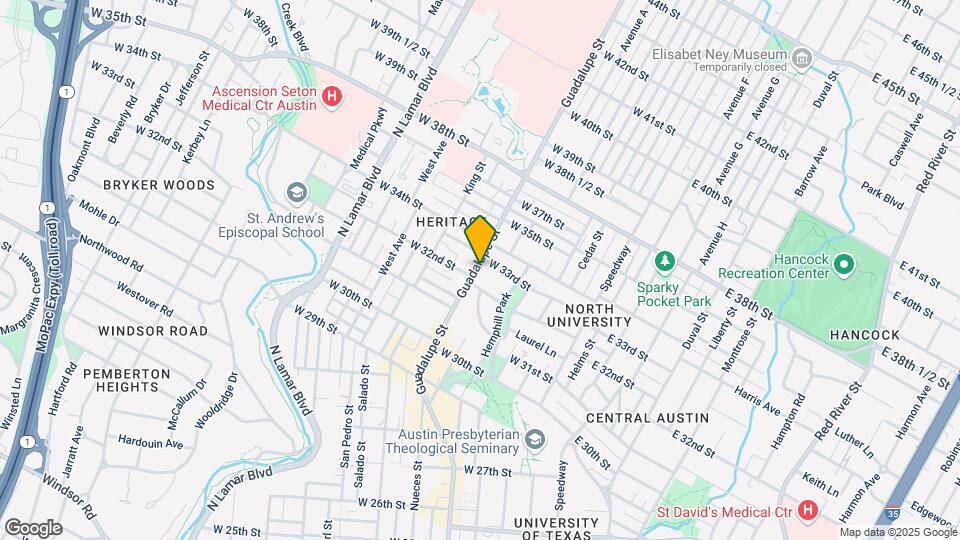 3205 Guadalupe St Map and Location Details