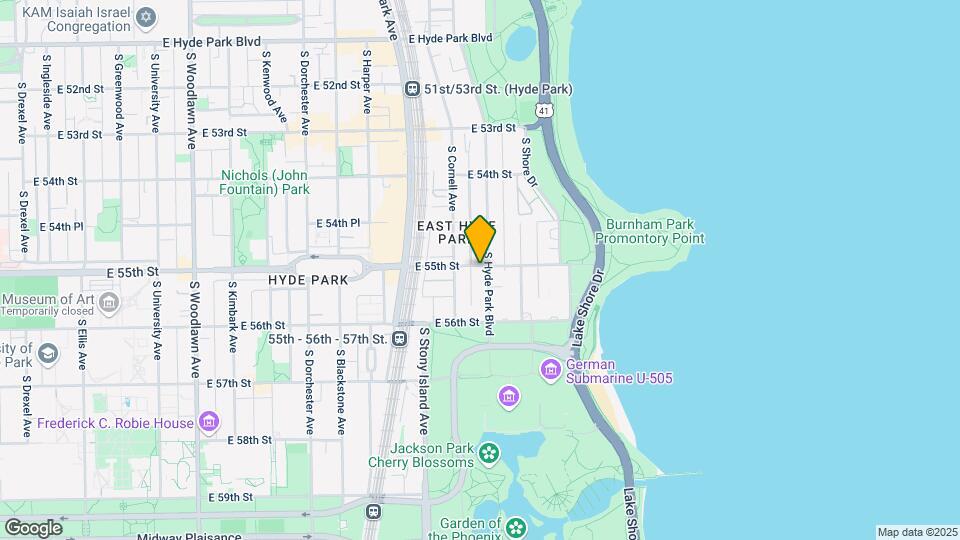 5502 S Hyde Park Blvd Map and Location Details