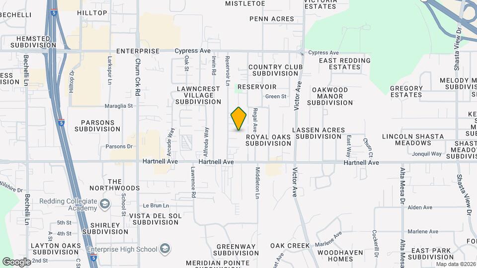 2875 Reservoir Ln Map and Location Details