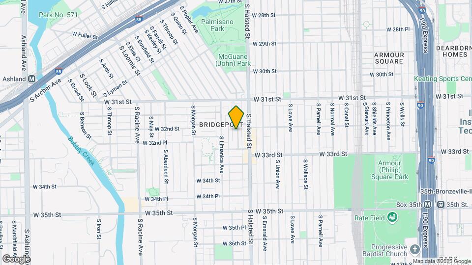 3214 S Green St Map and Location Details