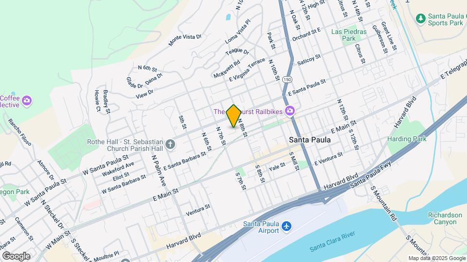Santa Paula Village Apartments Map and Location Details