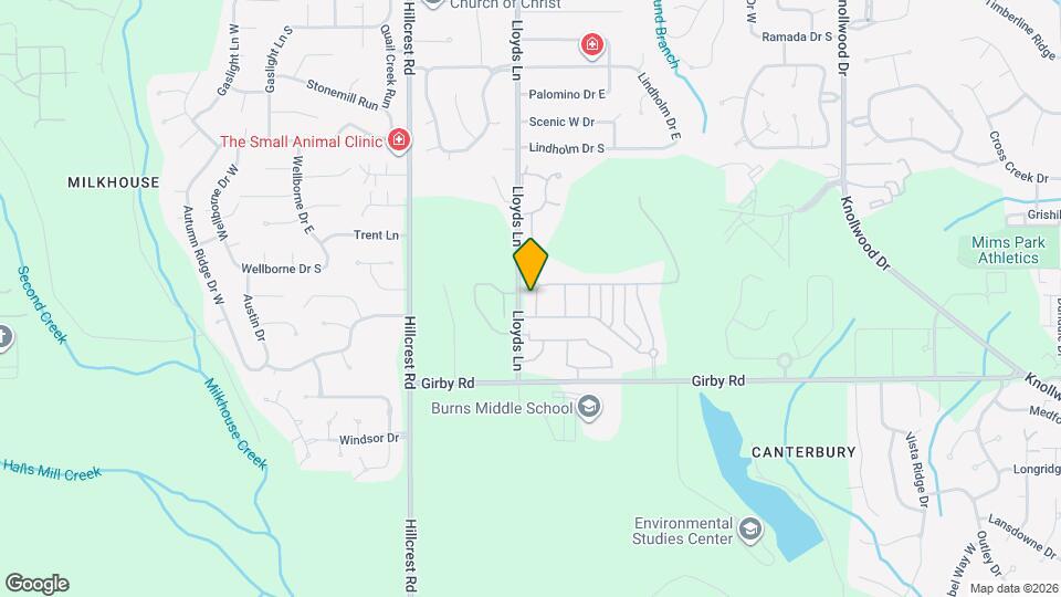 6216 Whitebark Dr Map and Location Details