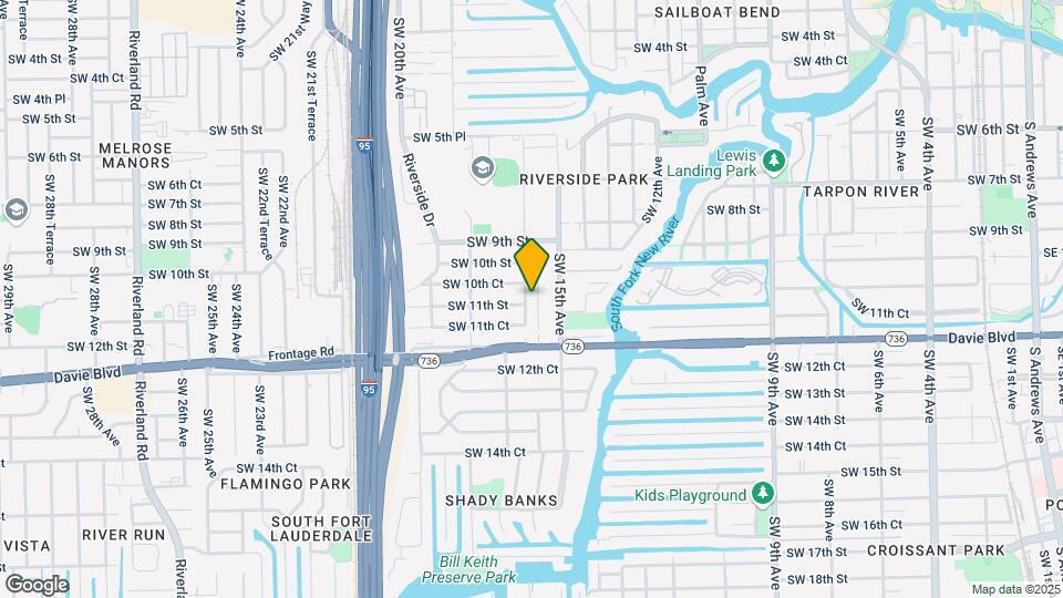 1029 SW 15th Terrace Map and Location Details