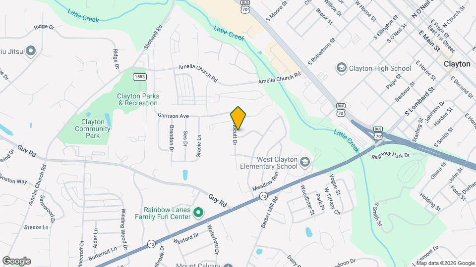 124 Hocutt Dr Mapa y Detalles de la Ubicación