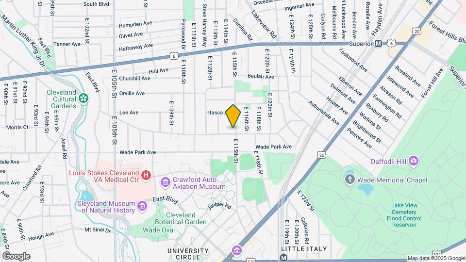 11433 Ashbury Ave Mapa y Detalles de la Ubicación