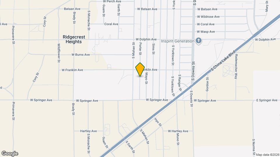 1524 Porter St Map and Location Details