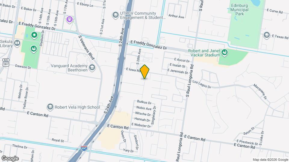 2120 S Oakview Dr Mapa y Detalles de la Ubicación