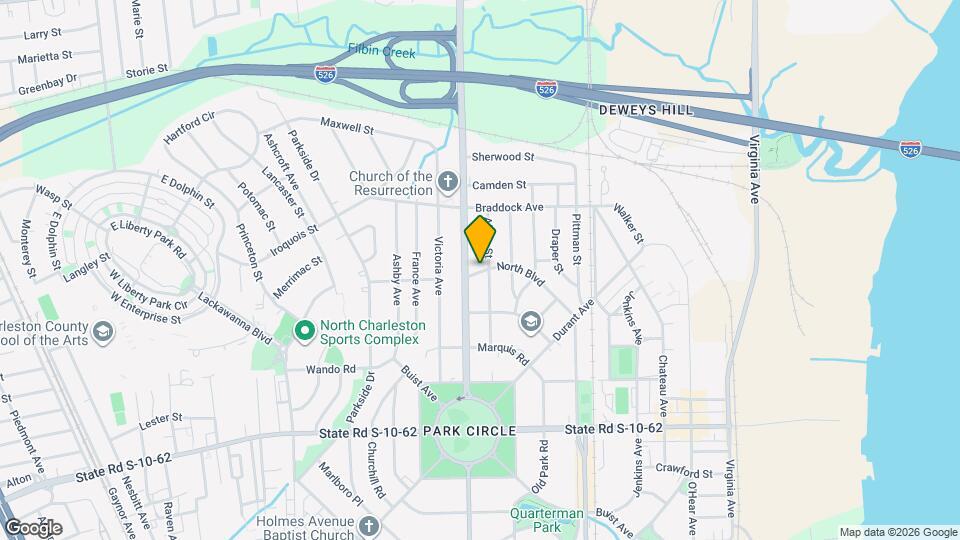 1182 North Blvd Map and Location Details