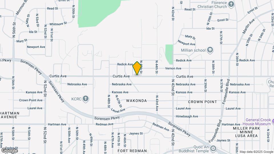 4523 Curtis Ave Map and Location Details