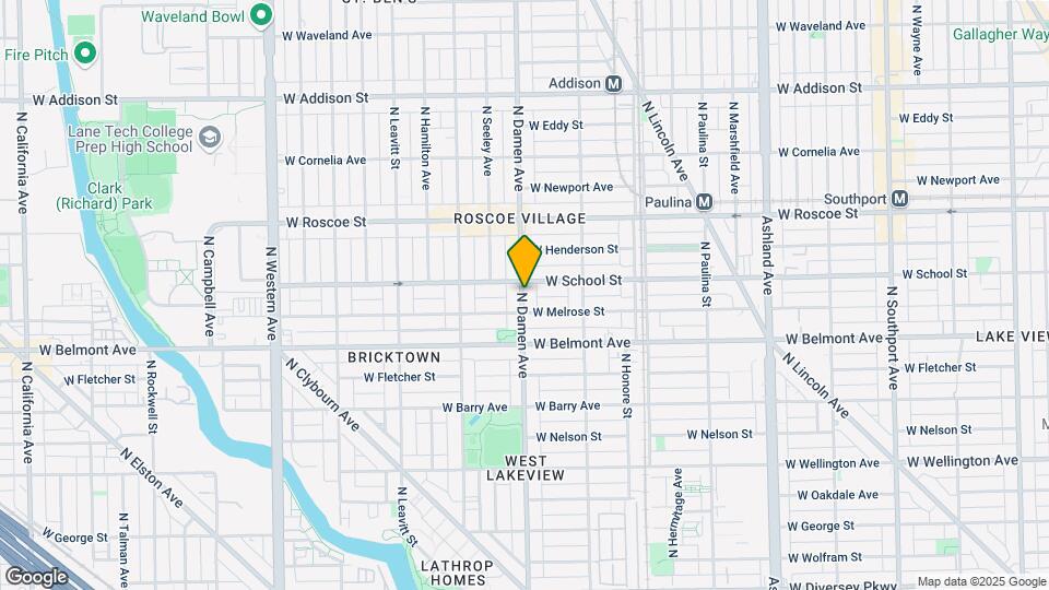 3251 N Damen Ave Map and Location Details