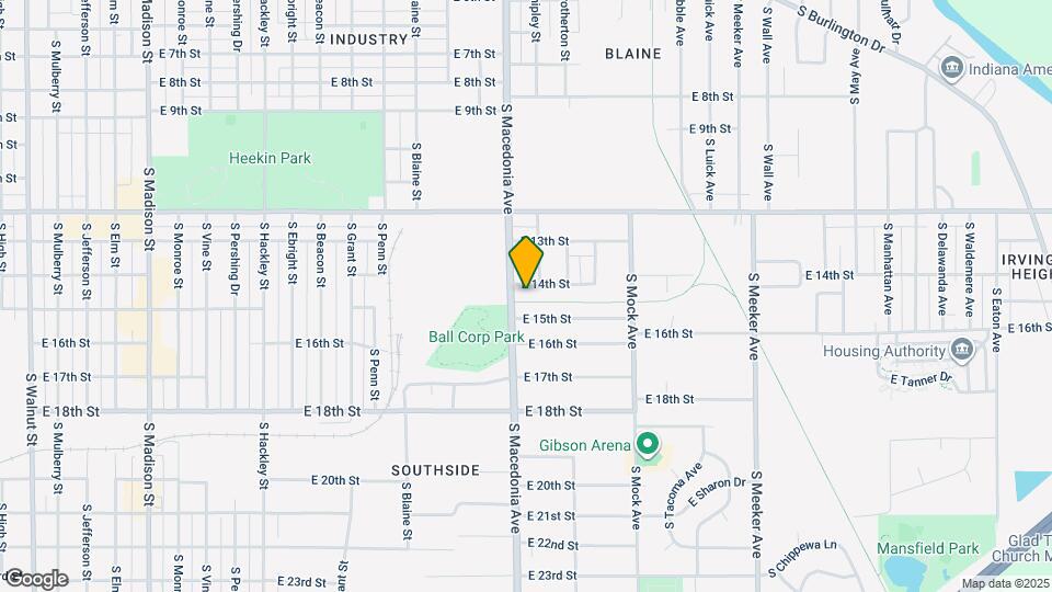 1703 E 14th St Map and Location Details