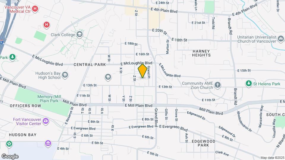 1319 Z St Map and Location Details