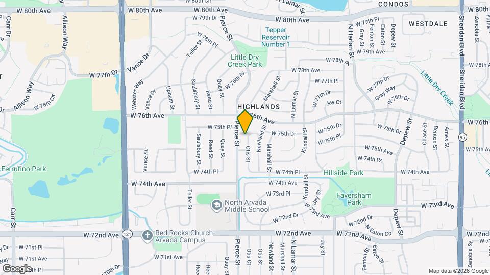 7535 Otis St Map and Location Details